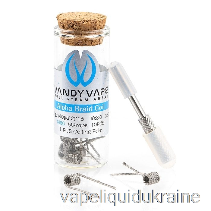 Vape Ukraine Vandy Vape Performance Prebuilt Coils 0.3ohm Alpha Braid Coil